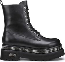 Stivaletti donna Cult Greta 3236 in pelle nera con plateau