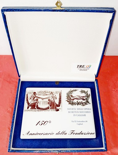 Targa ceramica celebrativa - targa, in