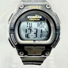 Orologio Digitale Timex Ironman Triathlon Shock Nero 200M 30 Giri Timer, Batteria Nuova