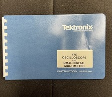 Tektronix 475 Oscilloscopio / DM44 Multimetro Manuale d'uso P/N 070-2039-00