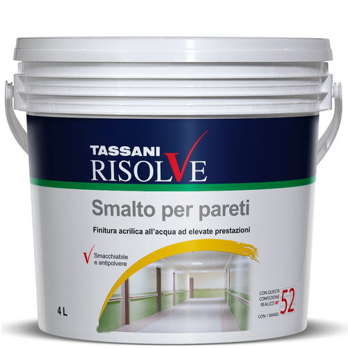 Smalto per pareti satinato - smalto,