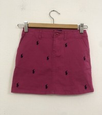 POLO RALPH LAUREN Gonna fucsia logo Tg 7 Anni