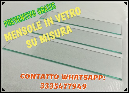 Mensole vetro 4pz 28cm - mensole,