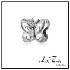 Charm Farfalla con zirconi in
