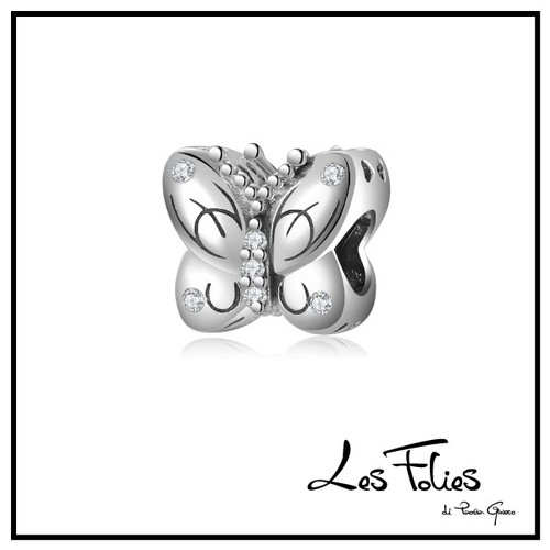 Charm farfalla con - farfalla, in