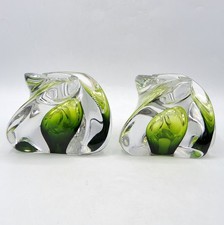 Paire de bougeoirs en cristal