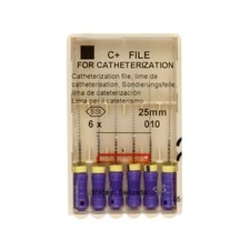 60pz/Confezione Dentale 25mm C+File Endo Canale Radicale Lima Acciaio Inox Uso Manuale