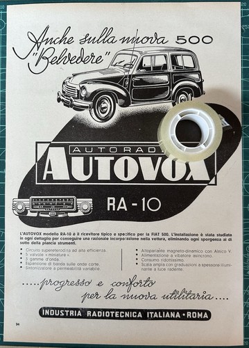 Rara pubblicità autoradio - pubblicità,