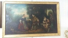 ANTIQUE OIL PAINTING ON CANVAS