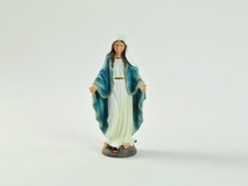 Statua MADONNA MIRACOLOSA IMMACOLATA  CONCEZIONE 20 CM in resina dipinta a mano
