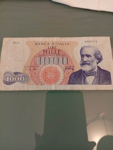 Banconota 1000 lire - 1000, 1962