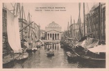 Cartolina La Nuova Italia Redenta Trieste Veduta Del Canal Grande Nvg