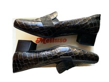 Mocassini Melluso donna Nero Opaco tacco medio scarpe comode Made in Italy