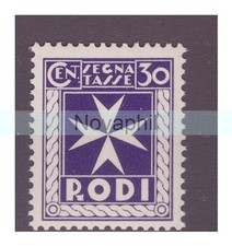 EGEO RODI  1934  -  SEGNATASSE   CENTESIMI 30   NUOVO ** MNH