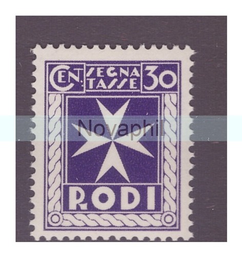 Egeo rodi 1934 - 1934, segnatasse