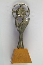 Angelo in peltro antico