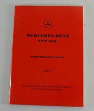 Manuale uso e manutenzione Mercedes Benz 300 Adenauer W186 del 06/1953
