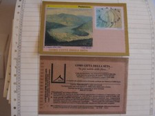 ITALIA 2001 Francobusta  in seta Como 3 Varietà: Scritta ^+Ovale unico+Rett.i **