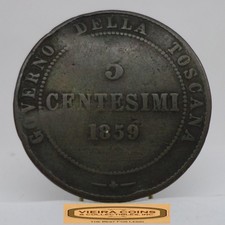 1859 Tuscany 5 Centesimi -