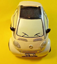 SALVADANAIO vintage in terracotta a forma di automobile modello SMART (cm 12x10)