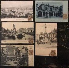 1905 Siracusa Catania Firenze Napoli Verona- Inviate da Zuccherificio Foligno