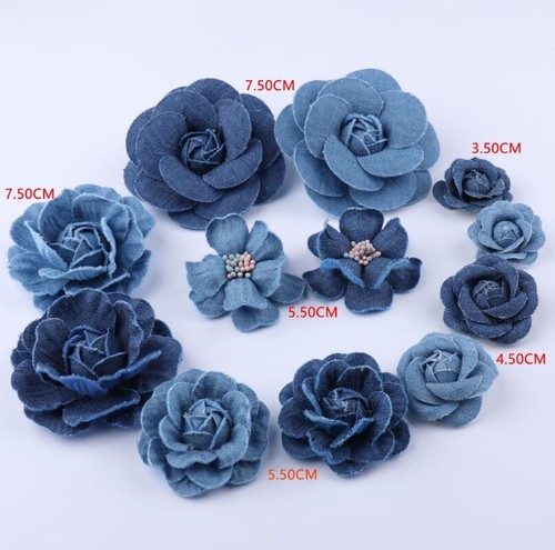 2pcs denim camelia rosa - rosa, fiori