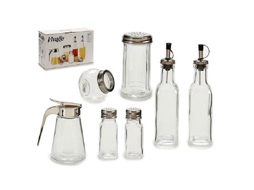 Set pezzi contenitori vetro - set,