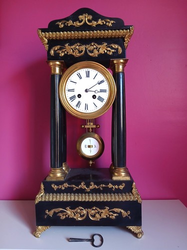 Pendule portique colonnes - pendule,