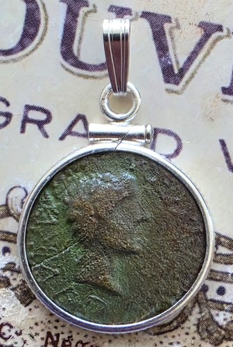 Ciondolo moneta antica - , 925