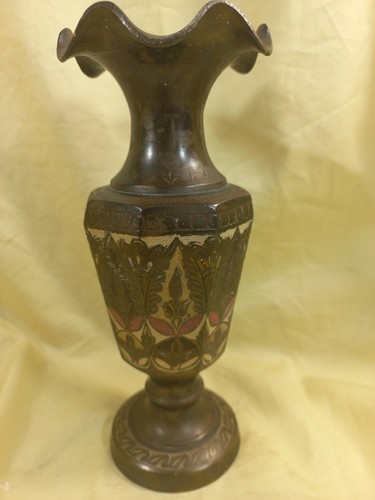 Vaso ottone massiccio con - ottone,