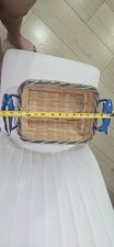 Cestino vintage in vimini con