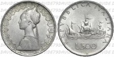 500 Lire Argento caravelle 1958