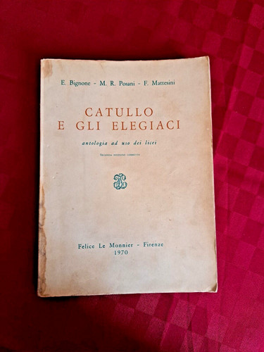 Catullo gli elegiaci le - catullo, e
