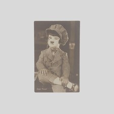 cartolina fotografica originale cinema muto Baby Peggy The kid reporter 1923