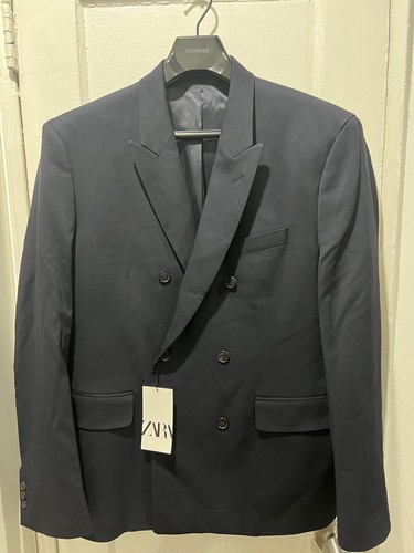 Blazer lana doppiopetto zara - blazer,