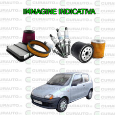Kit tagliando filtri motore + candele FIAT SEICENTO 600 (187) 1.1 (40Kw)98 al 10