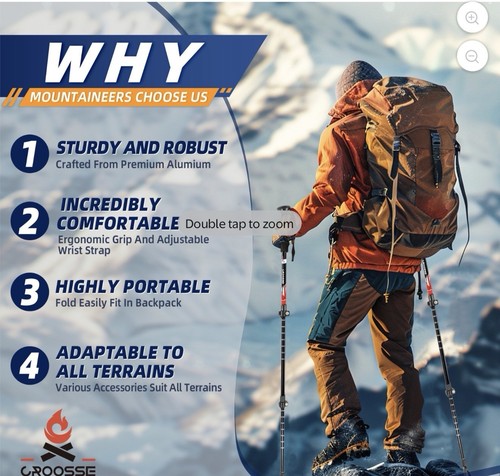 Set bastoncini trekking - bastoncini, da