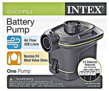 Pompa ad aria a batteria Intex 6C celle riempimento rapido per gonfiabili