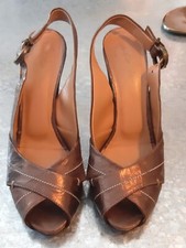 Sandali tacco 9 Julie Dee n.36 vera pelle