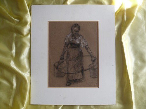 Dessin fusain pastel - fusain,