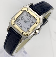 Cartier Santos Galbee Lady | Acciaio inossidabile e oro 18 carati | Scatola originale Cartier | 24 mm
