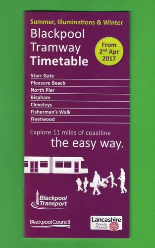 Tram timetable blackpool - timetable,