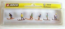 N scale NOCH 36828 Six Skiers