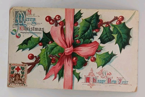 Antica cartolina buon natale - antica,