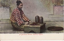 Cartolina d'epoca originale Birmania c1910: