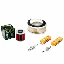 Kit Manutenzione Per Yamaha XVS 650 Dragstar 1997-07 Filtro Aria+Filtro Olio+Candele