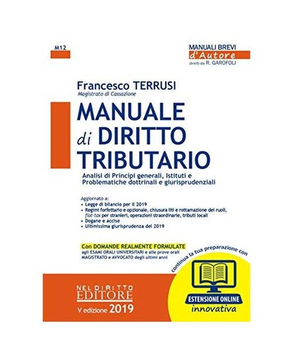 Manuale diritto tributario - manuale, di
