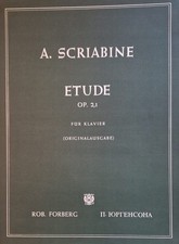 A.SCRIABINE . ETUDE OP.2 N°1