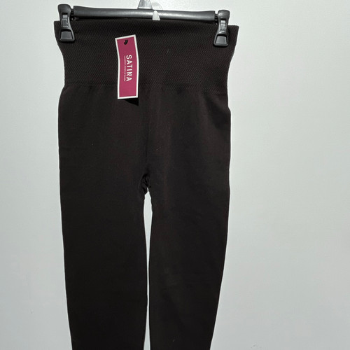 Leggings donna satina neri - leggings,