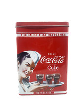 Coca-Cola  Scatola Latta The Pause That Refreshes 25x17x10cm